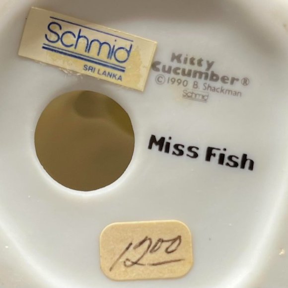 Schmid 1990 Kitty Cucumber Figurine “Miss Fish”, 331205 - Picture 6 of 7